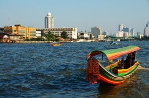Tipiche imbarcazioni di Bangkok