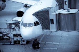 Aereo in Aeroporto prima del decollo