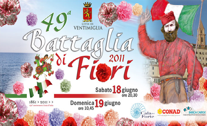Locandina della Battaglia dei Fiori di Ventimiglia