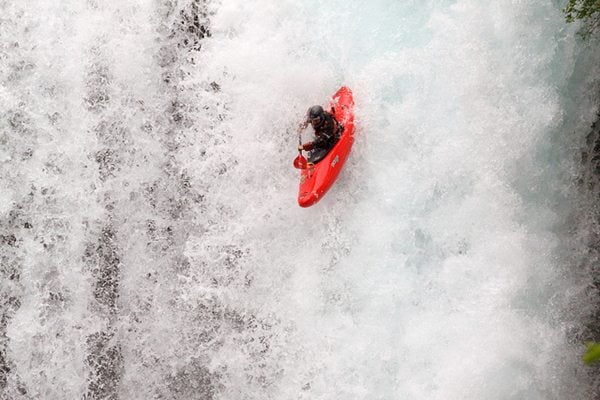kayak cascata