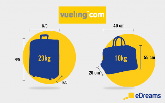 vueling travel bag size