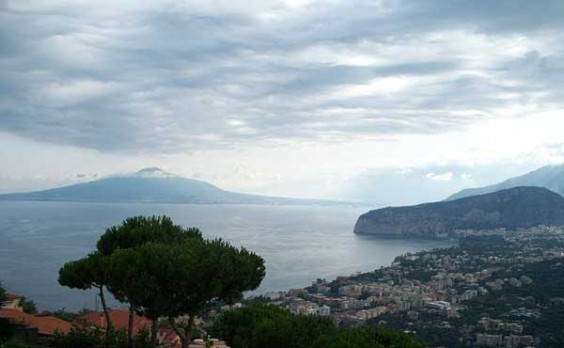 Il Vesuvio visto da Sorrento