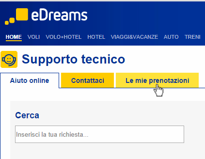 cambio prenotazione edreams