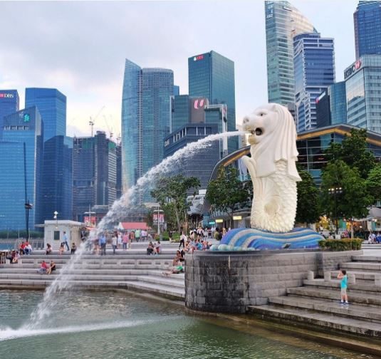 Statua del Merlion singapore