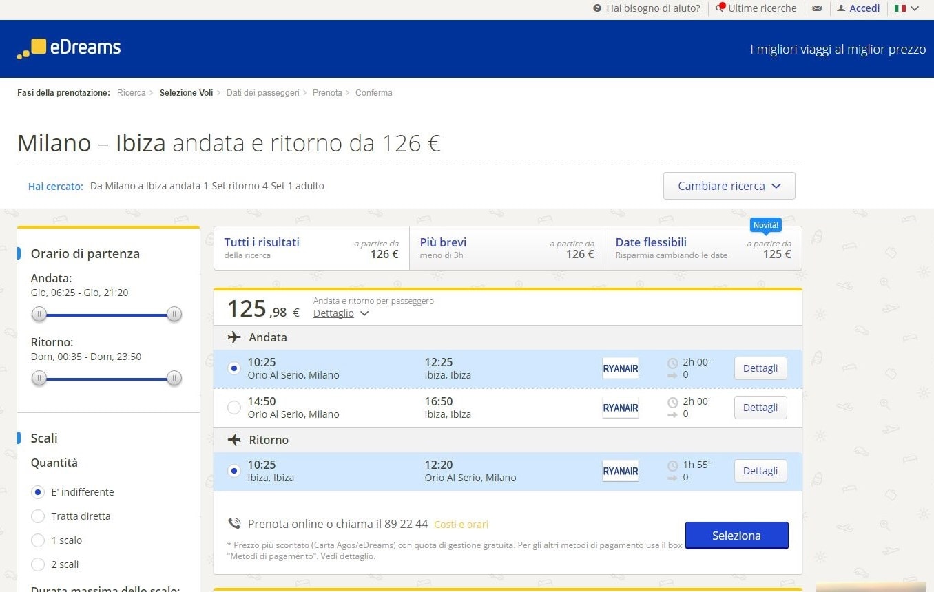 scelta volo edreams blog di viaggi