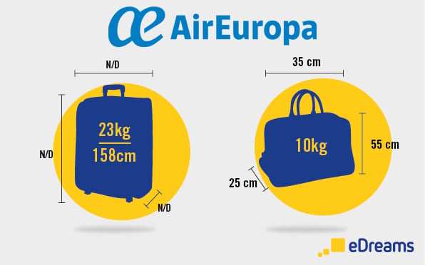 misure bagaglio air europa