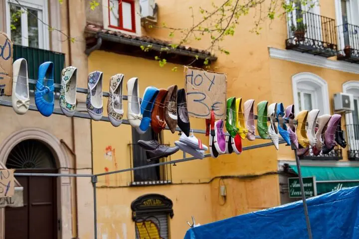 El Rastro, mercato di scarpe