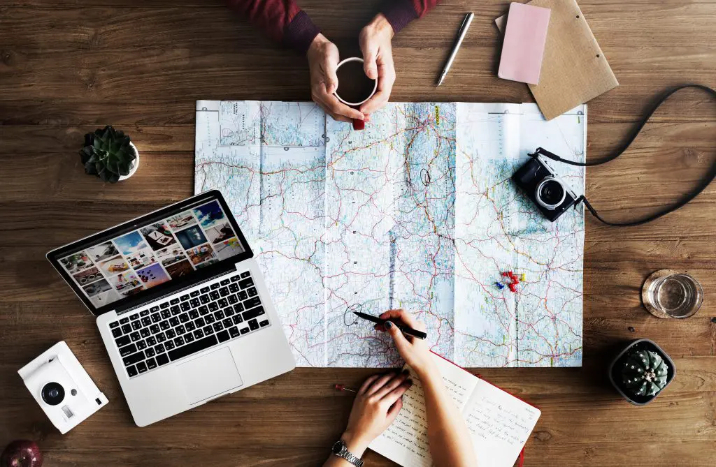 mappa preparazione viaggio