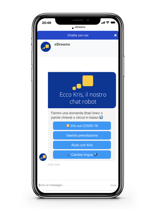 Kris chatbot eDreams