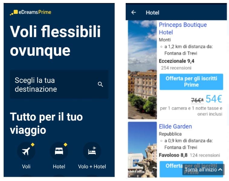 prime hotel accesso app