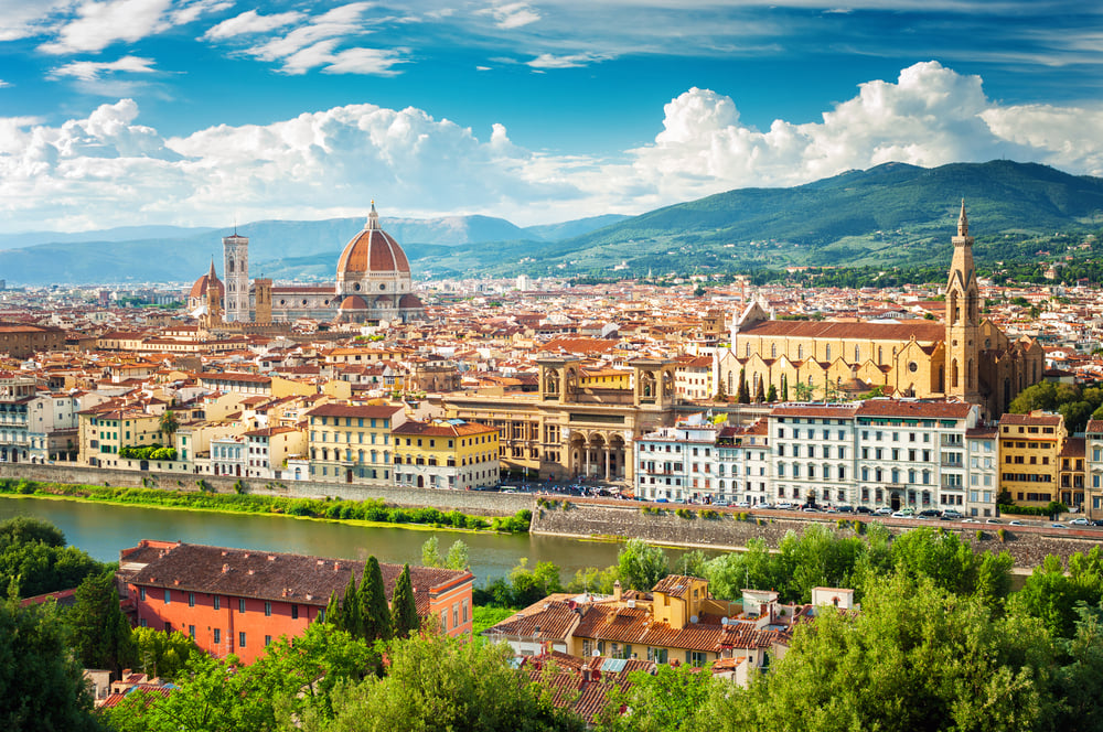 vista aerea di Firenze