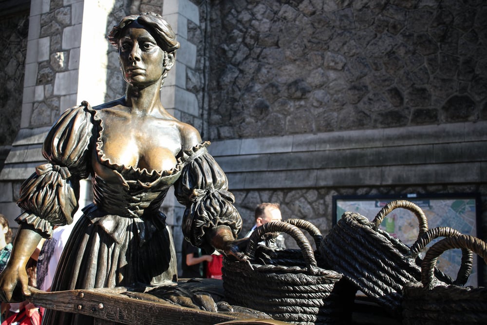 Statua di Molly Malone. 