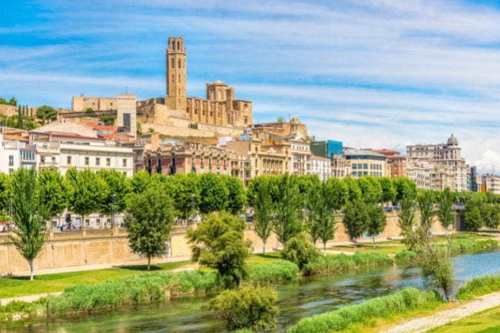 vista città di Lleida Catalogna Spagna