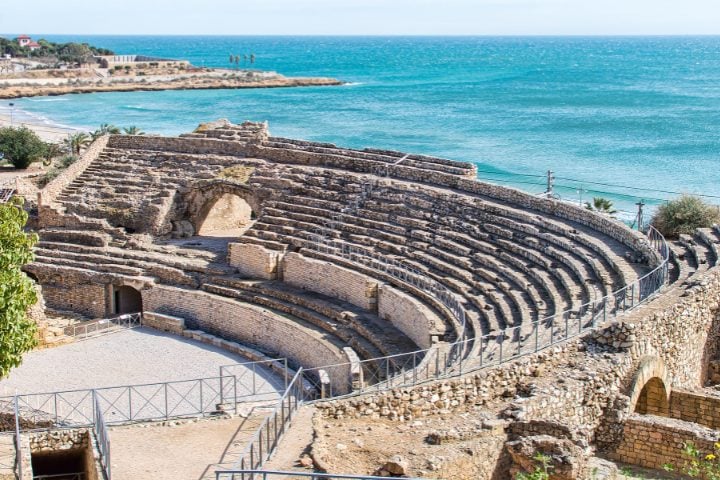 Anfiteatro romano Tarragona, Catalogna, Spagna