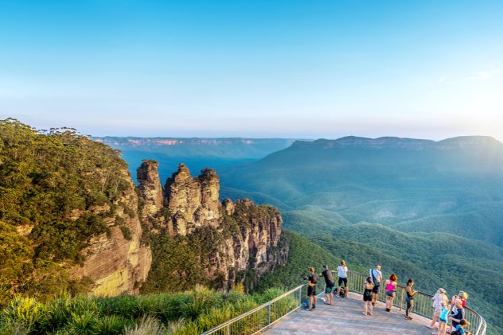 Paesaggio sulle Blue Mountains, Australia