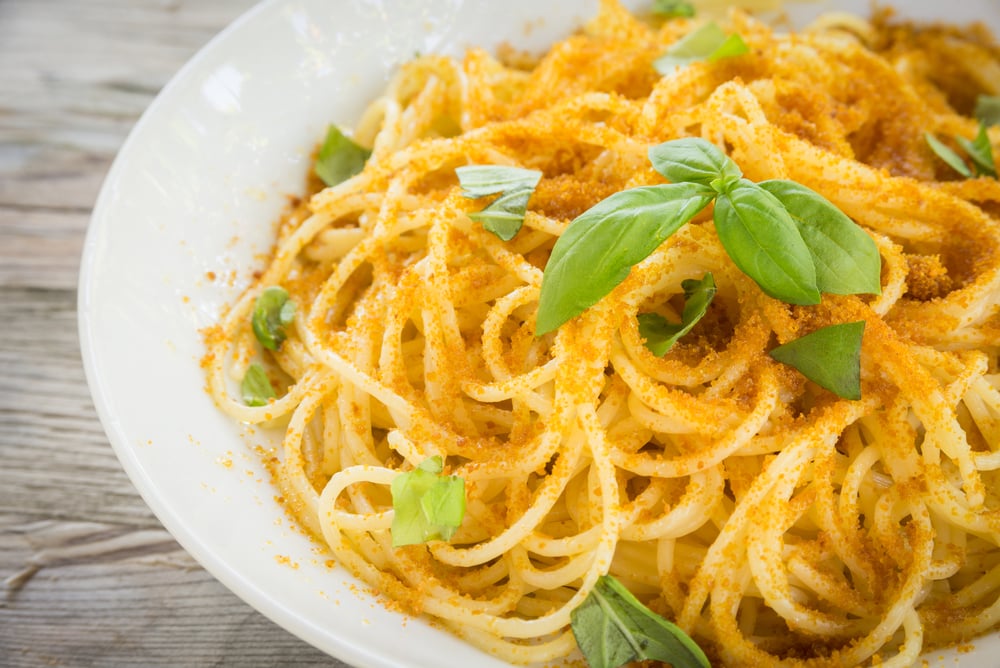 spaghetti con la bottarga