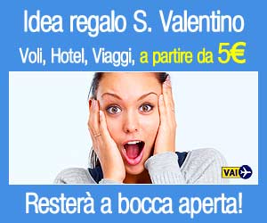 Promozione san valentino voli hotel viaggi a partire da 5 euro
